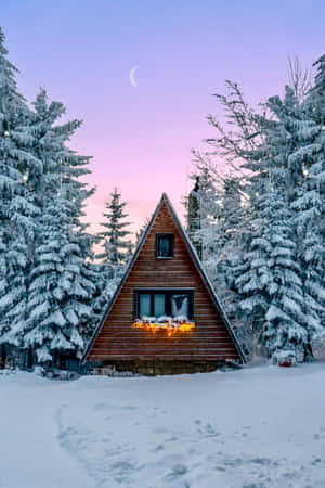 Cozy Indoors In Winter. Wallpaper