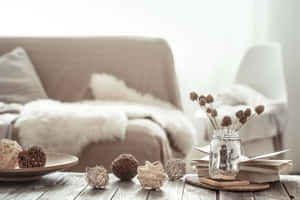 Cozy Interior Decor Warm Aesthetic Wallpaper