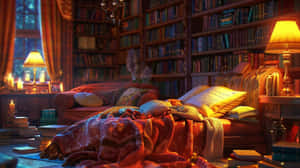 Cozy Reading Nookat Dusk Wallpaper