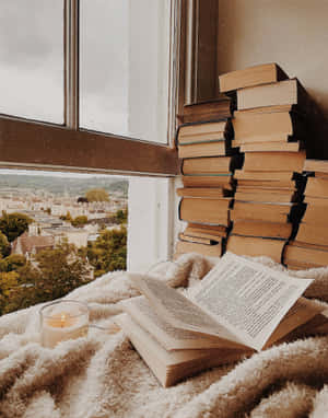 Cozy Window Reading Nook Wallpaper