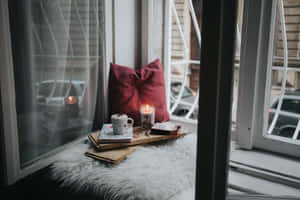 Cozy_ Window_ Self_ Care_ Setup Wallpaper