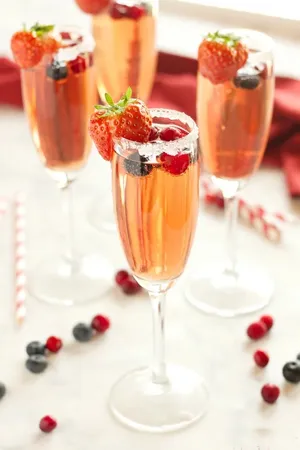 Cozy Winter Drinks By The Fireplace Wallpaper