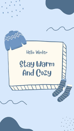 Cozy Winter Greetingsi Phone Wallpaper Wallpaper