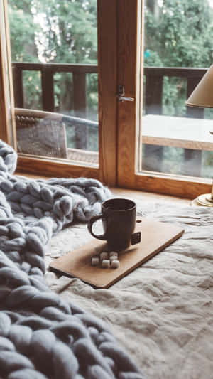 Cozy Winter Morning Scene Wallpaper