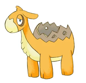 Cracked Pokémon Numel Wallpaper