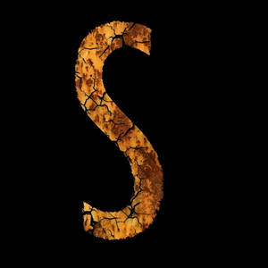 Cracked S Alphabet Wallpaper