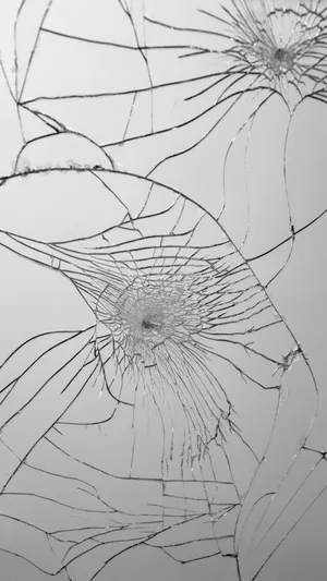Cracked Screen Texture Blackand White Wallpaper