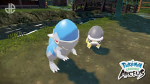 Cranidos And Shieldon Pokemon Legends Wallpaper