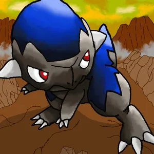 Cranidos In Rocky Terrain Wallpaper
