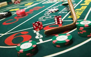 Craps Table Gambling Action Wallpaper