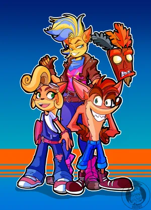 Crash Bandicoot Characters Wallpaper