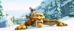 Crawling Diego In Ice Age: Continental Drift Wallpaper