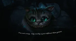 Crazy Cheshire Cat Wallpaper