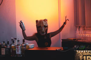 Crazy Creature Mask Bartender Wallpaper