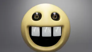 Crazy Creepy Smiley Face Wallpaper