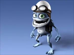 Crazy Frog Blue Wallpaper