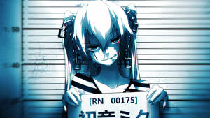 Crazy Gangsta Cartoon Girl In The Prison Wallpaper