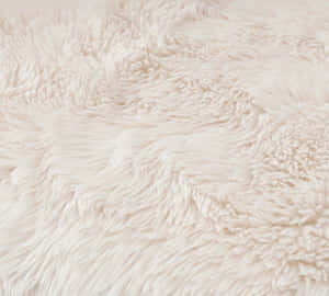 Cream Faux Fur Texture Wallpaper