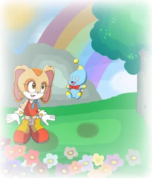 Cream The Rabbit - Cute And Adventurous Wallpaper