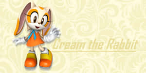 Cream The Rabbit With Cheese In A Beautiful Landscape Wallpaper