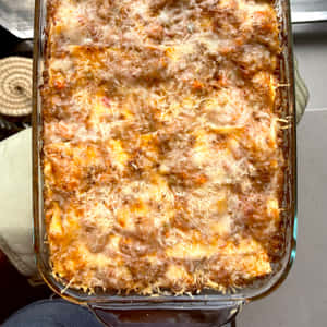 Creamy And Cheesy Lasagna Alla Bolognese Wallpaper