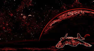 Create A Beautiful And Dark Atmosphere With This Dark Red Aesthetic. Wallpaper