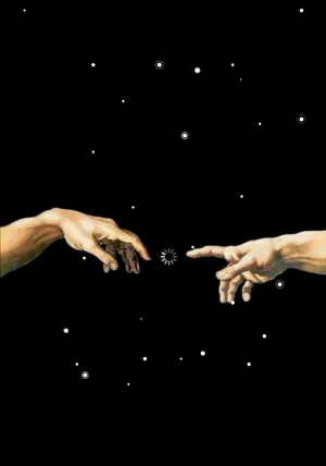Creation Of Adam 4k Fingers Loading Circle Wallpaper