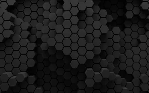 Creative 3d Honeycomb Black Pattern Wallpaper