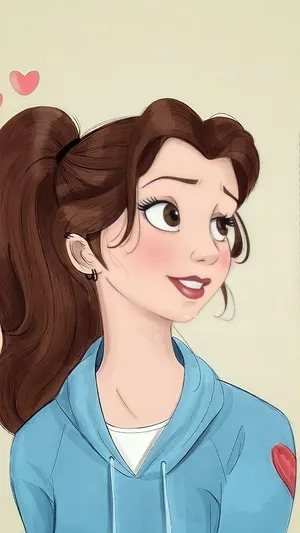 Creative And Colorful Cartoon Drawing Of Animals Gathering In The Park Wallpaper