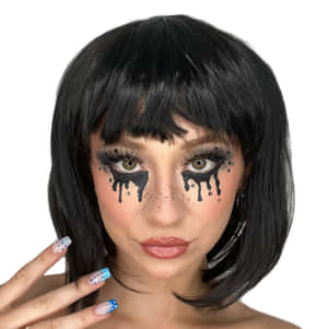 Creative And Spooky, This Halloween Makeup Features A Skull Design That Will Make A Statement This October. Wallpaper