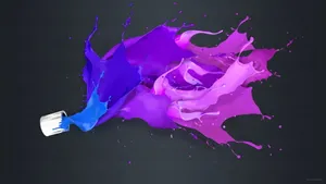 Creative Can Throwing Paint Wallpaper