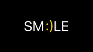 Creative Smile Text Design Wallpaper