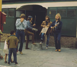 Creedence Clearwater Revival Band In Concert Wallpaper