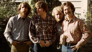 Creedence Clearwater Revival Band Members Outdoors Wallpaper