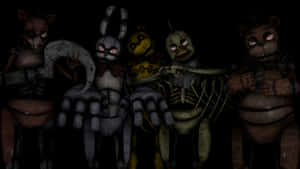 Creepy Animatronics From Five Nights At Freddy's Wallpaper