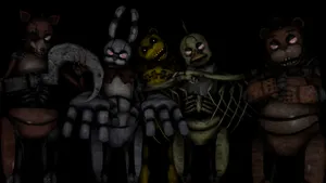 Creepy Animatronics From Five Nights At Freddy's Wallpaper
