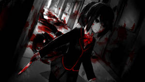 Creepy Anime Misaki Mei Another Bloody Classroom Wallpaper