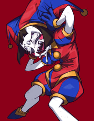 Creepy Jester Artwork Wallpaper