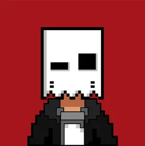 Creepy Pixel Red Pfp Wallpaper