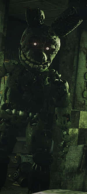 Creepy Springtrap Stare Wallpaper