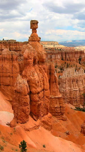 Crimson Hoodoos Bryce Canyon National Park Wallpaper