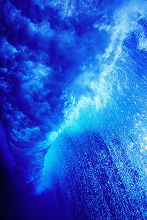 Crisp Blue Waves [wallpaper] Wallpaper