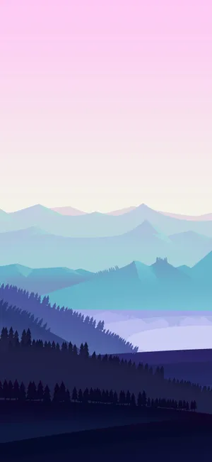 Crisp Mountains Digital Art [wallpaper] Wallpaper