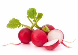 Crisp Red Radish Food Photography Wallpaper