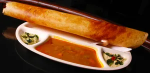 Crispy Dosawith Chutneysand Sambar Wallpaper