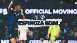 Cristian Espinoza Celebrating Goal Wallpaper