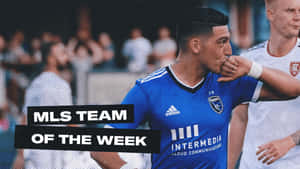 Cristian Espinoza In Action For San Jose Earthquakes Wallpaper