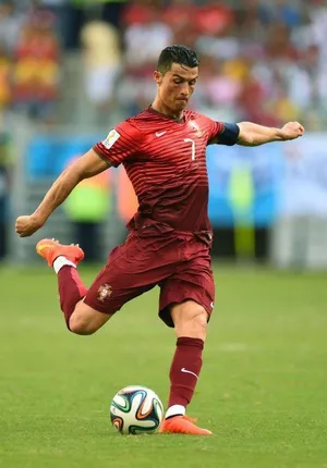 Cristiano Ronaldo, Captain Of The Portuguese National Soccer Team. Wallpaper