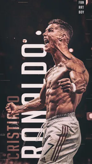 Cristiano Ronaldo Celebration Art Wallpaper