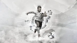 Cristiano Ronaldo Leading His Team To Glory On The Soccer Field Wallpaper